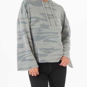 Z Supply Camo Bell Sleeve Hoodie